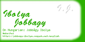ibolya jobbagy business card